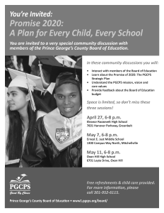 BOE Invest in PGCPS Flyer